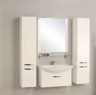 Тумба под раковину Акватон Ария 80см белый 1A141701AA010